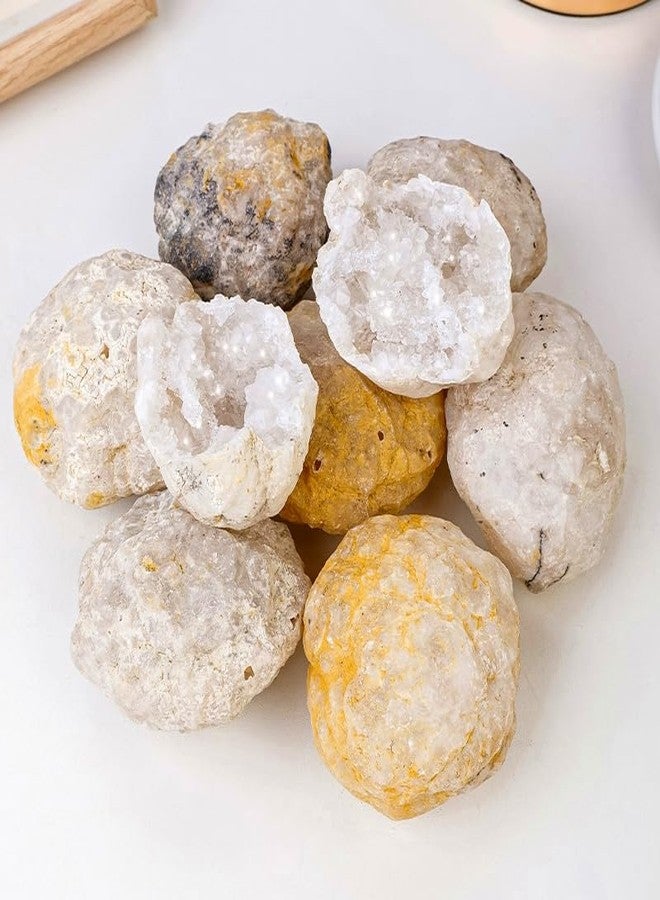 SINGEWOW 15 Pcs Break Your Own Geodes, Natural Spherical Geodes,Medium 1.5-2.0",Open Geodes to Discover Surprises, Suitable for Various, Science Education (15Pcs 1.5-2.0") - Image 3
